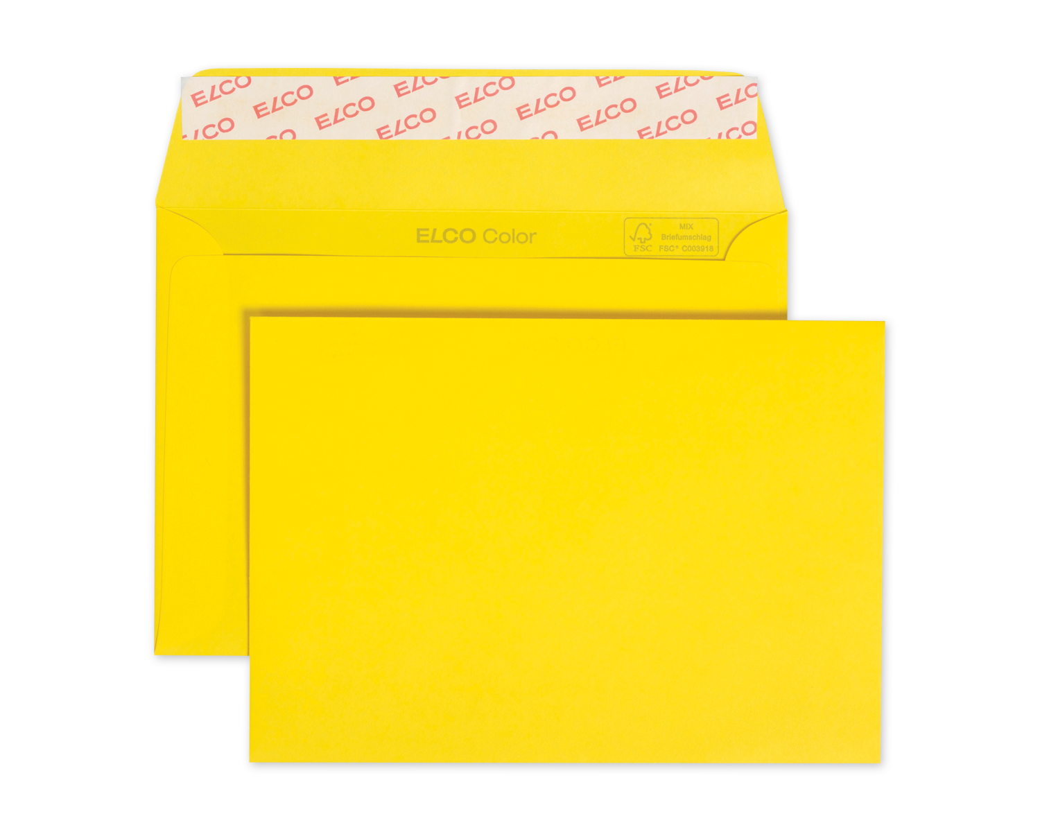 Image of Couvert, ELCO Color, C6, ohne Fenster, Haftklebeverschluss, 100g/m2, goldgelb