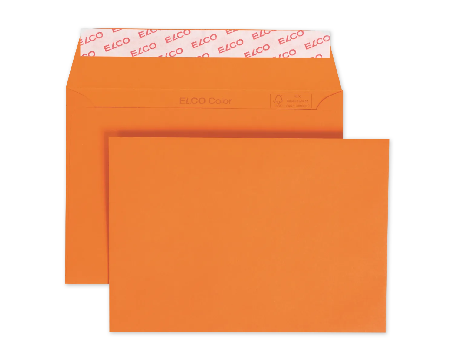 Enveloppe, ELCO Color, C6, Sans fen&ecirc;tre, Fermeture auto-adh&eacute;sive, 100g/m2, orange