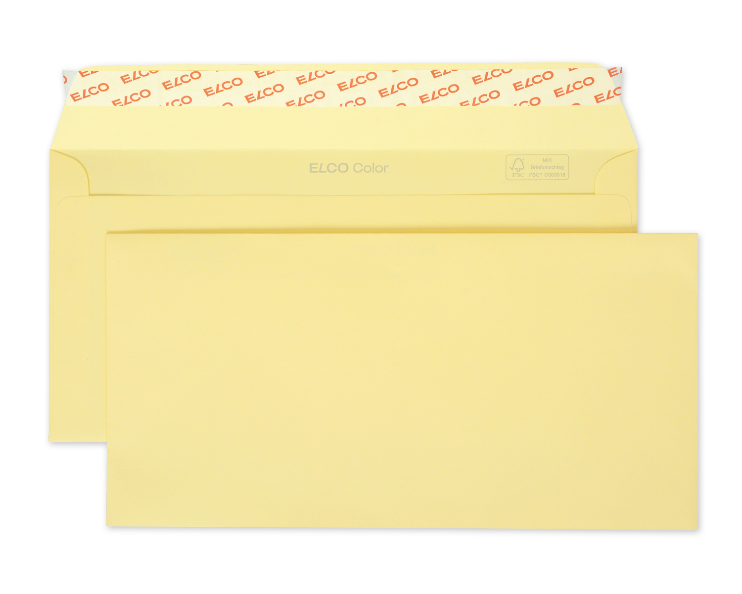 Image of Couvert, ELCO Color, C5/6, ohne Fenster, Haftklebeverschluss, 100g/m2, hellchamois