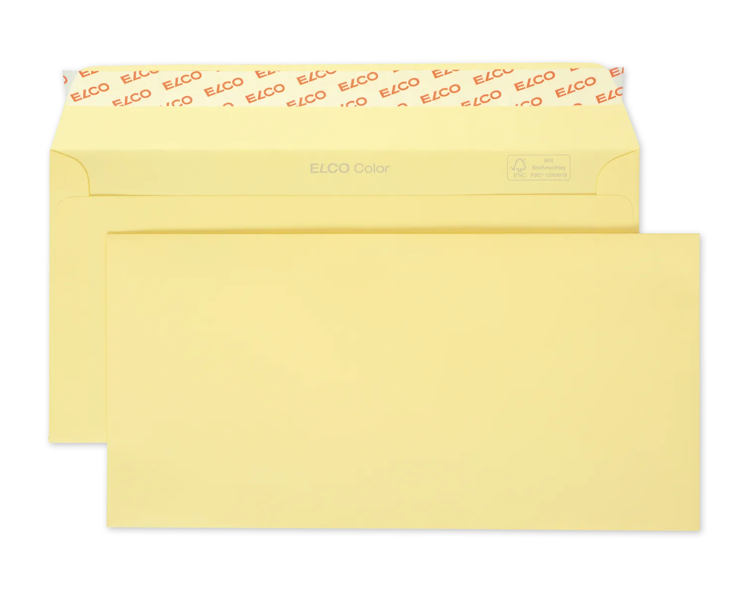 Enveloppe, ELCO Color, C5/6, Sans fen&ecirc;tre, Fermeture auto-adh&eacute;sive, 100g/m2, chamois clair