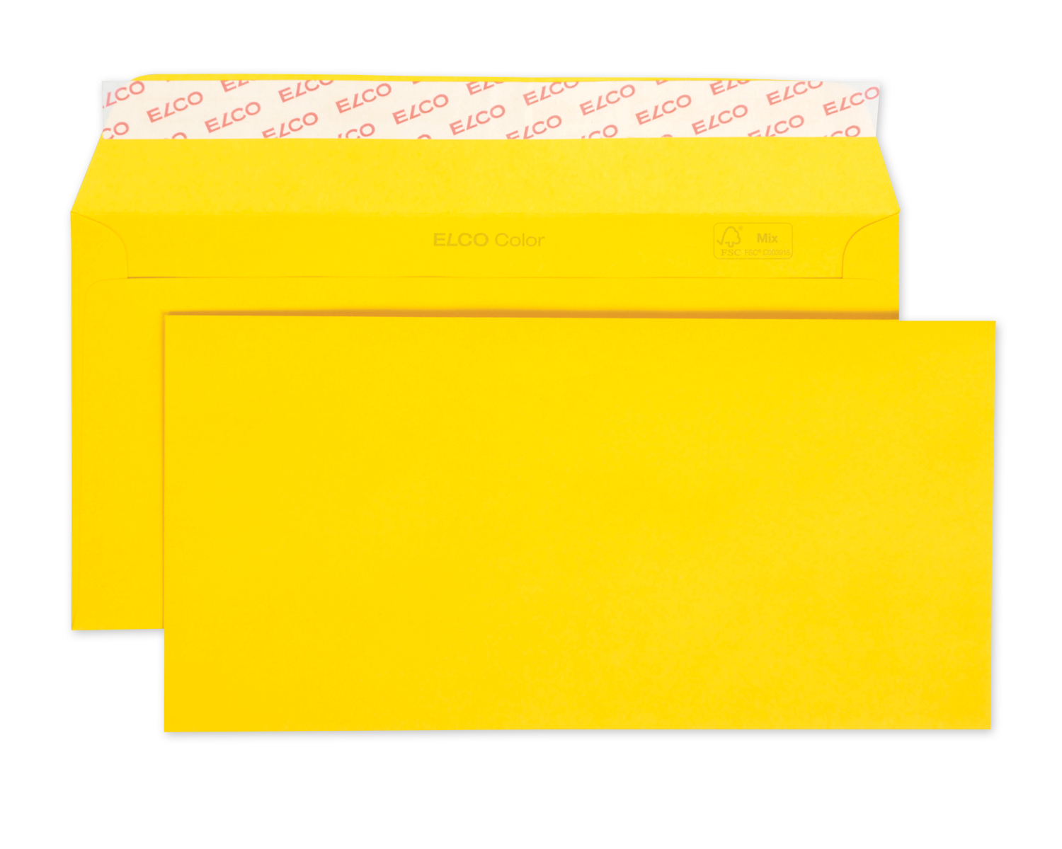 Image of Couvert, ELCO Color, C5/6, ohne Fenster, Haftklebeverschluss, 100g/m2, goldgelb