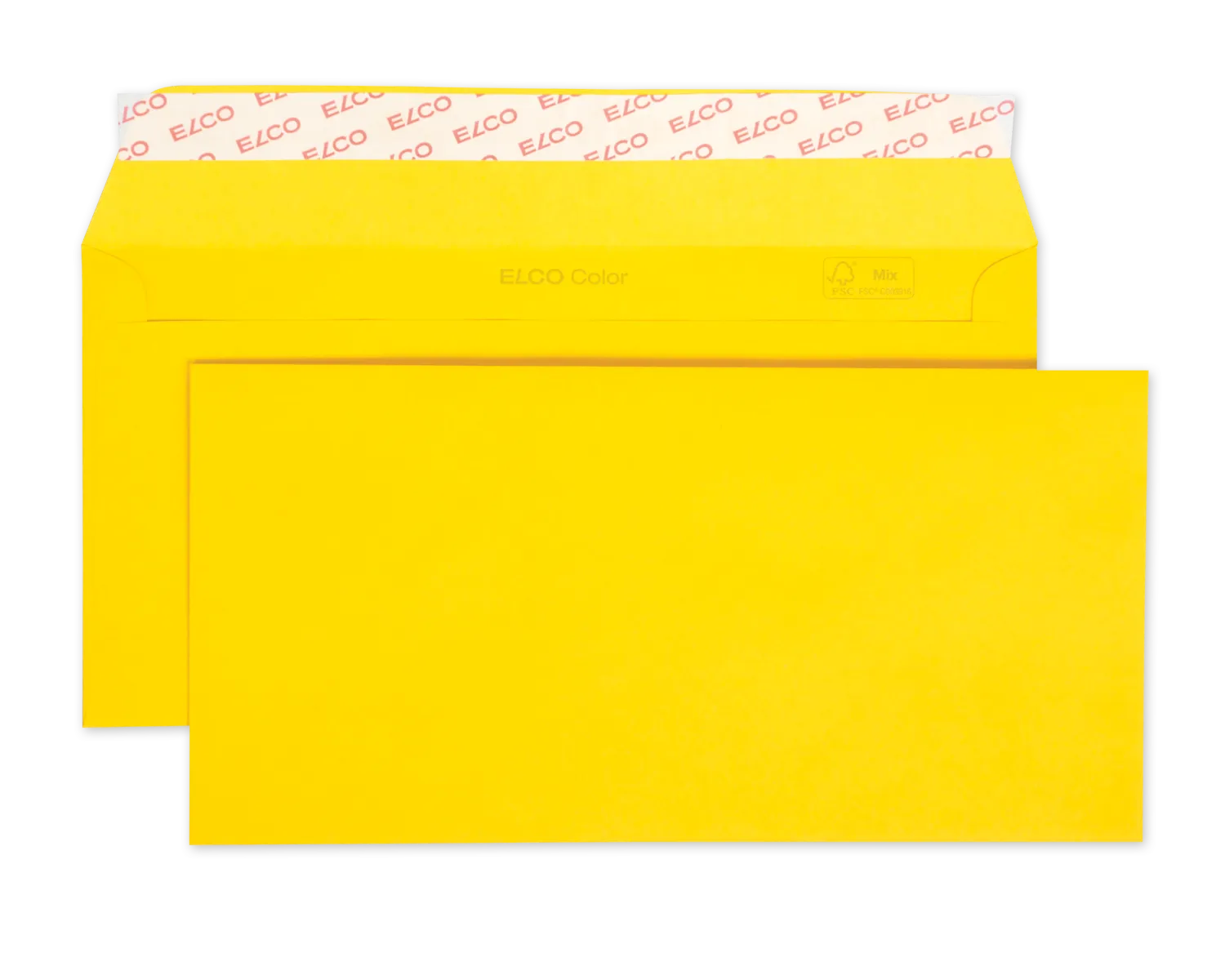Couvert, ELCO Color, C5/6, ohne Fenster, Haftklebeverschluss, 100g/m2, goldgelb