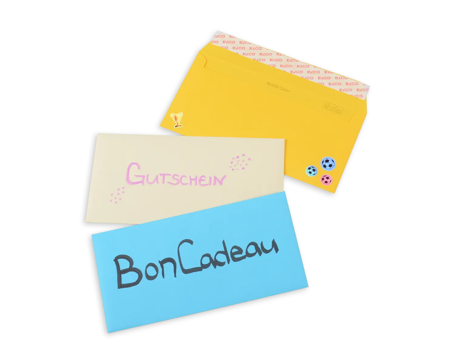 Couvert, ELCO Color, C5/6, ohne Fenster, Haftklebeverschluss, 100g/m2, goldgelb