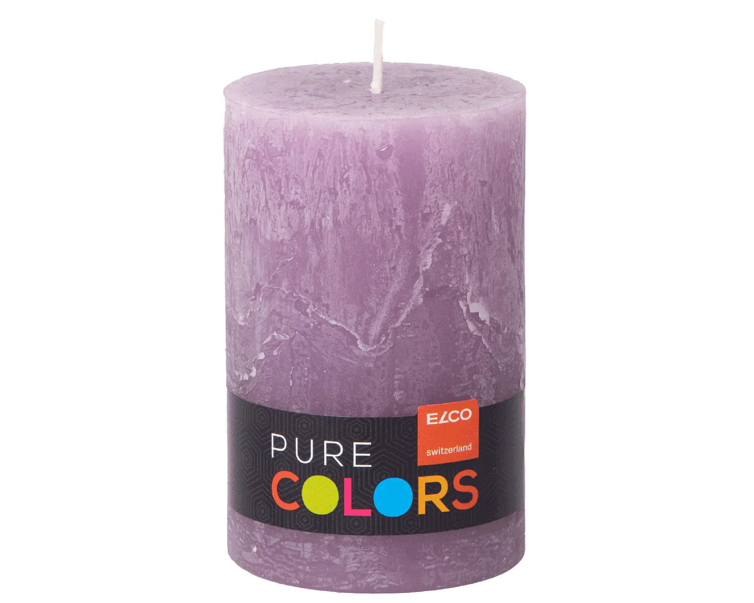 Stumpenkerze Rustic 11 x 7 cm, diverse Farben