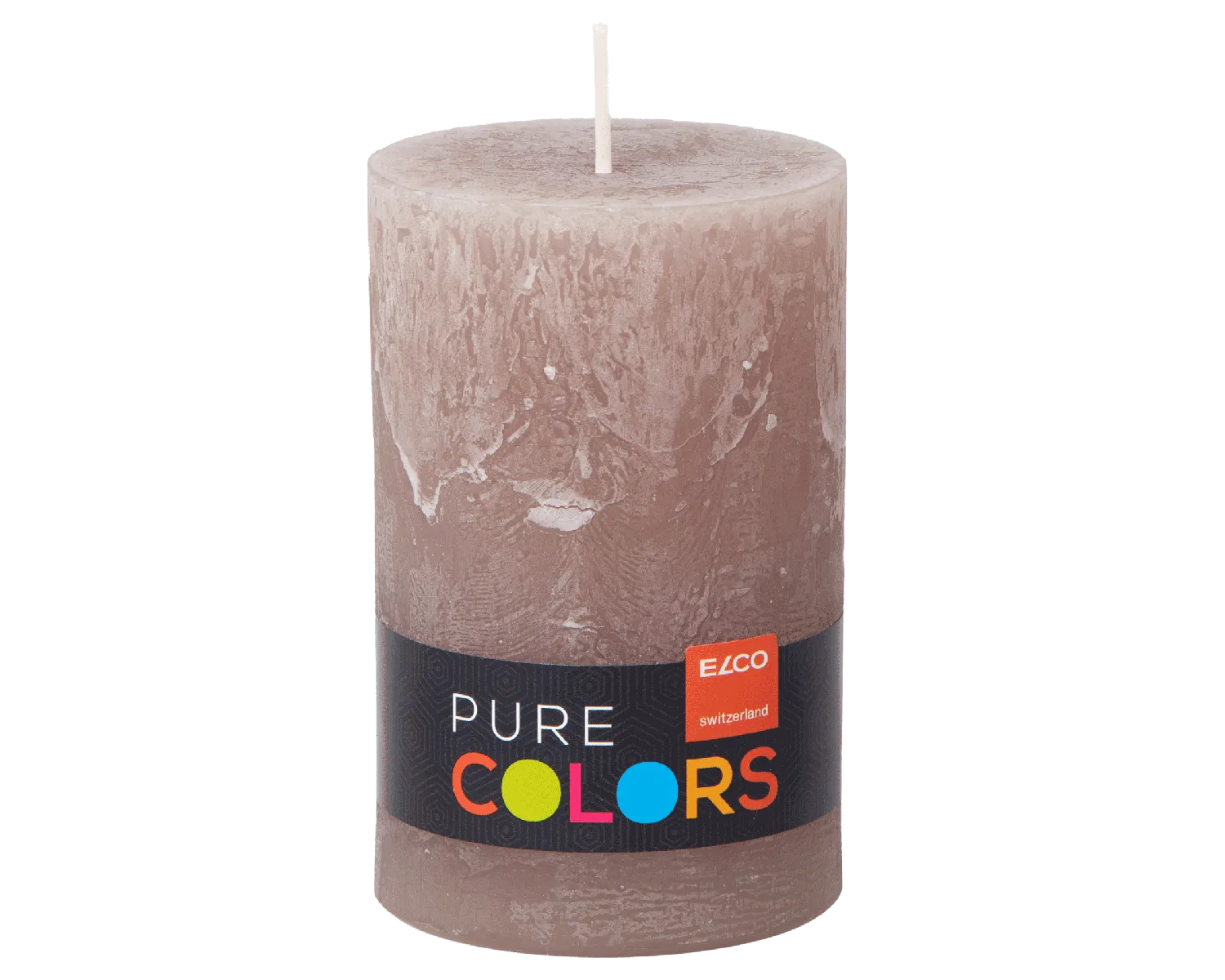 Stumpenkerze Rustic 11 x 7 cm, diverse Farben