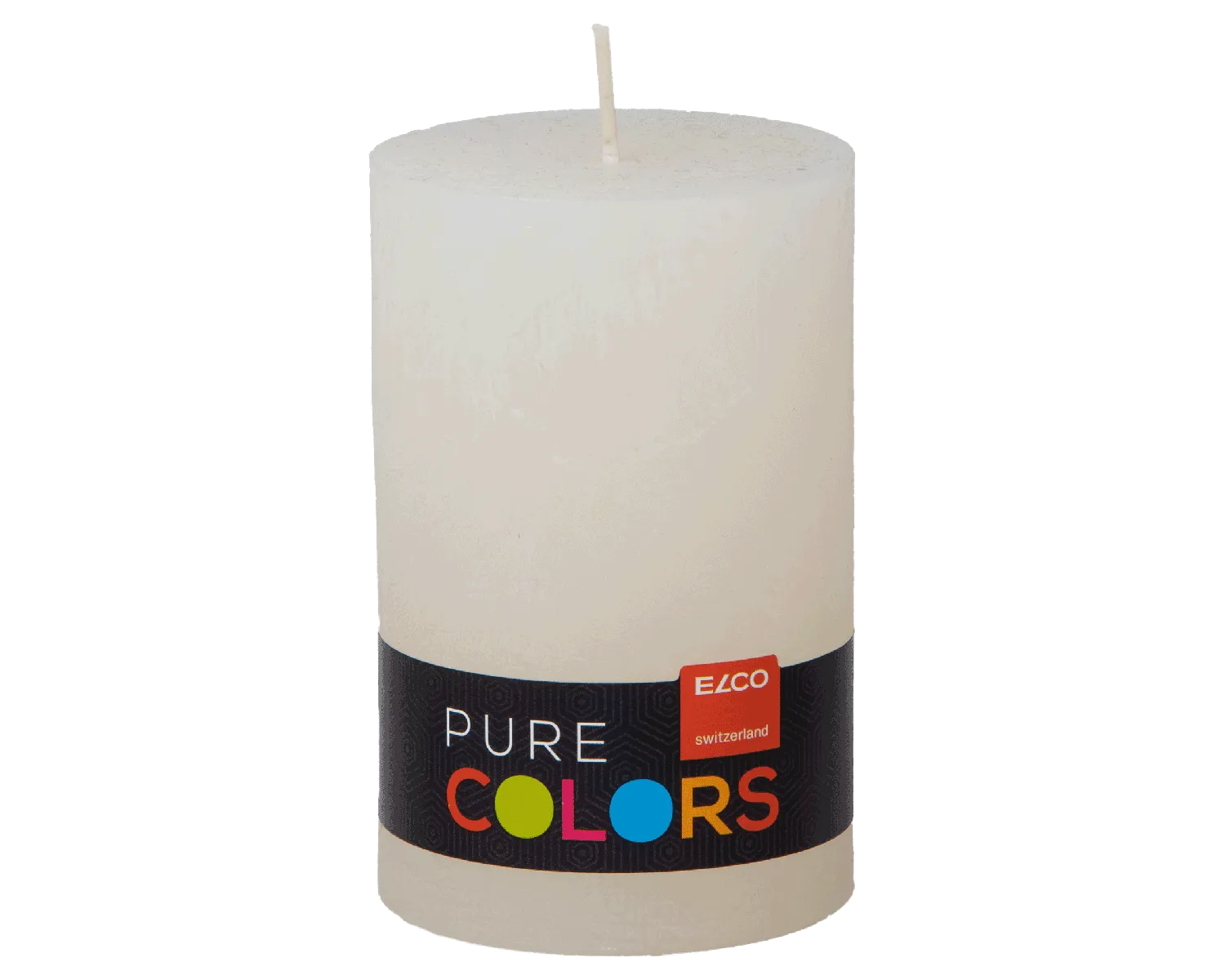 Stumpenkerze Rustic 11 x 7 cm, diverse Farben