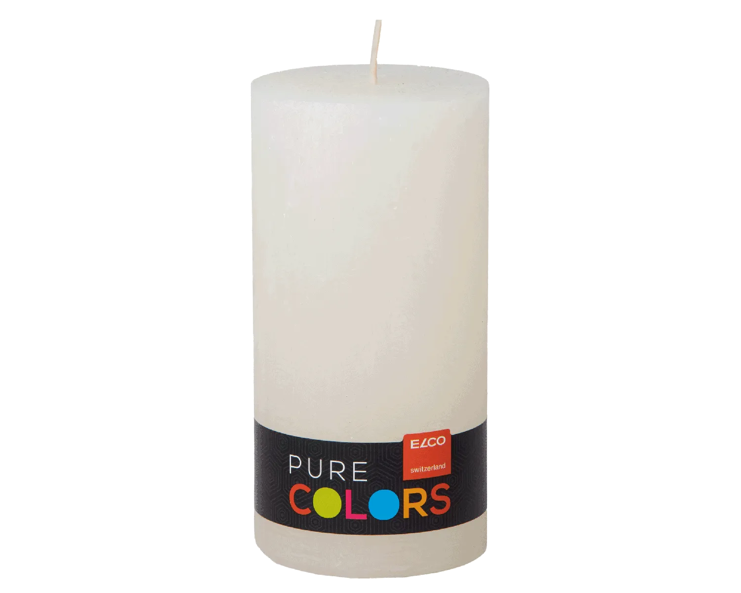 Stumpenkerze Rustic 14 x 7 cm, diverse Farben