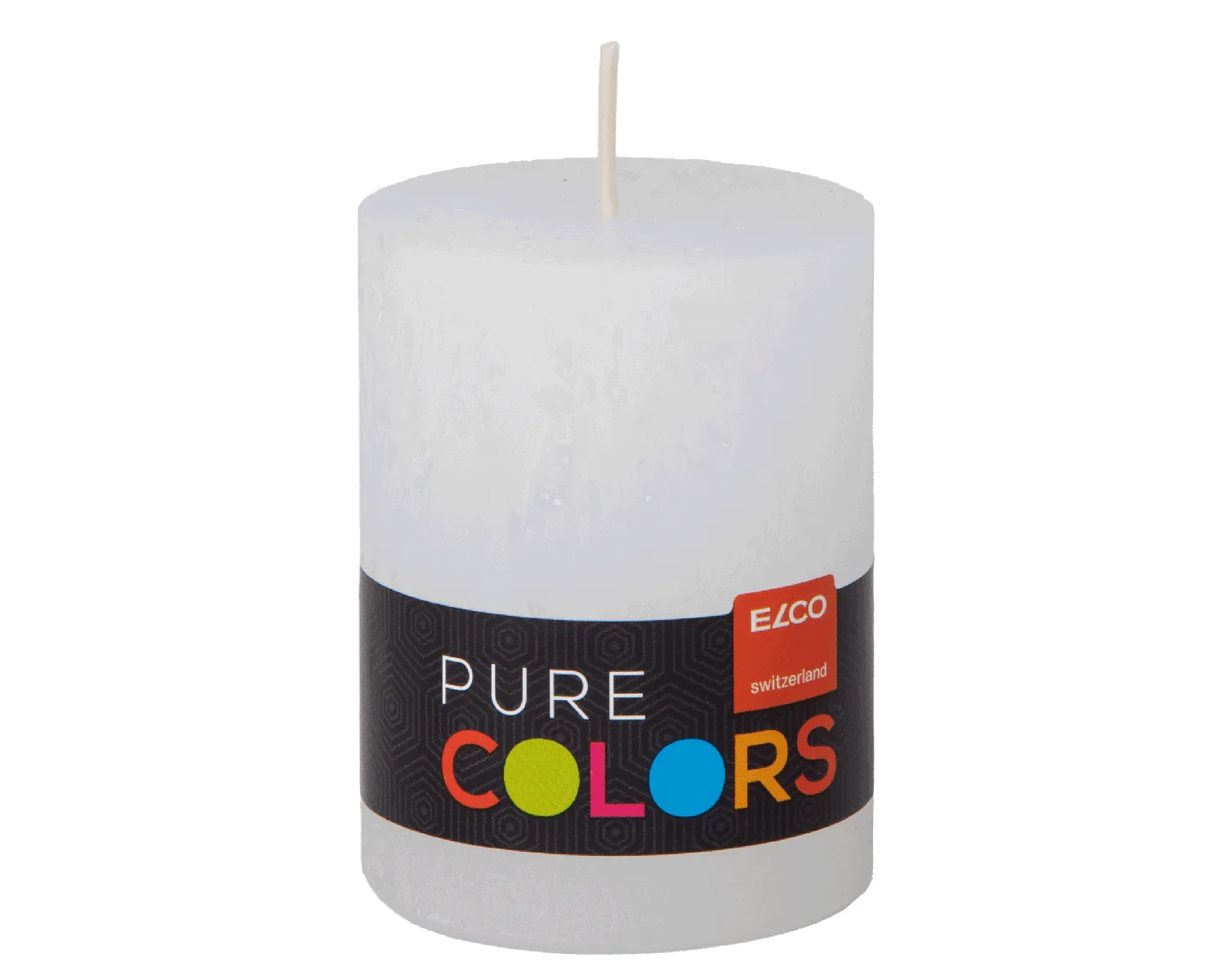 Stumpenkerze Rustic 8 x 6 cm, diverse Farben