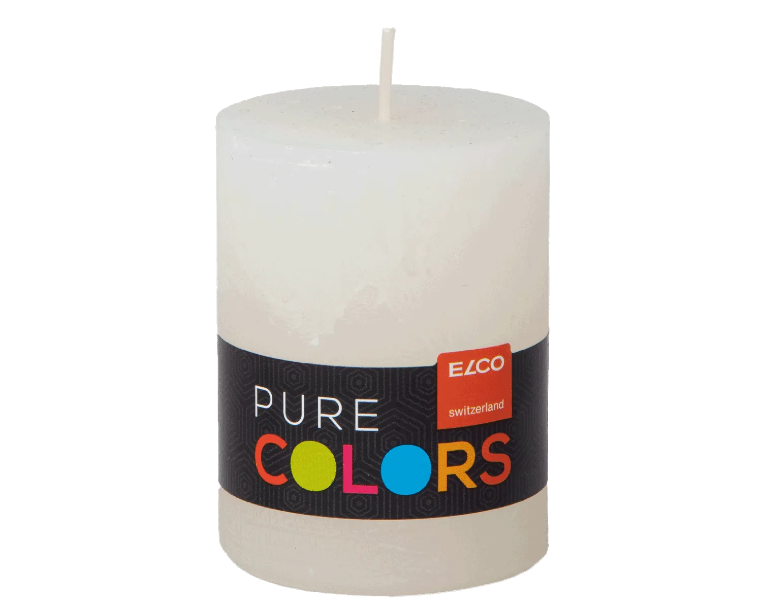 Stumpenkerze Rustic 8 x 6 cm, diverse Farben