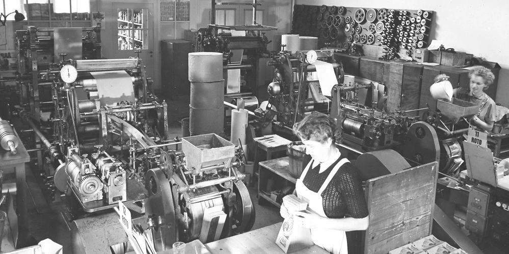 1958 Beutelherstellung