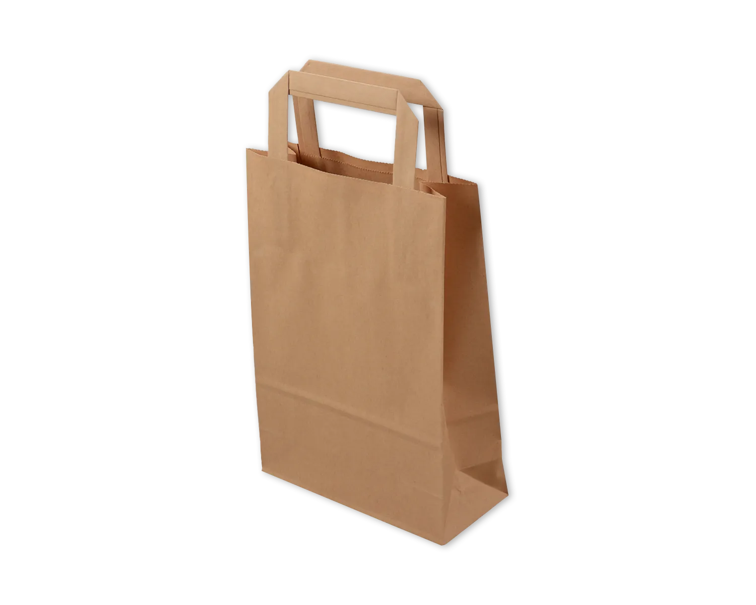 Papiertragetasche, ELCO Classic, 18 x 8 x 26 cm, 90g/m2, braun