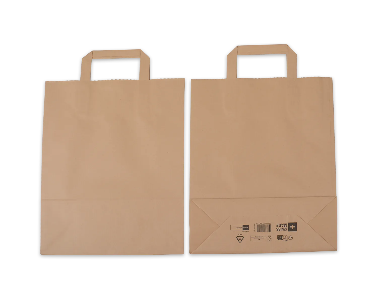 Sac en papier, ELCO Classic, 26 x 10 x 33 cm, 90g/m2, brun