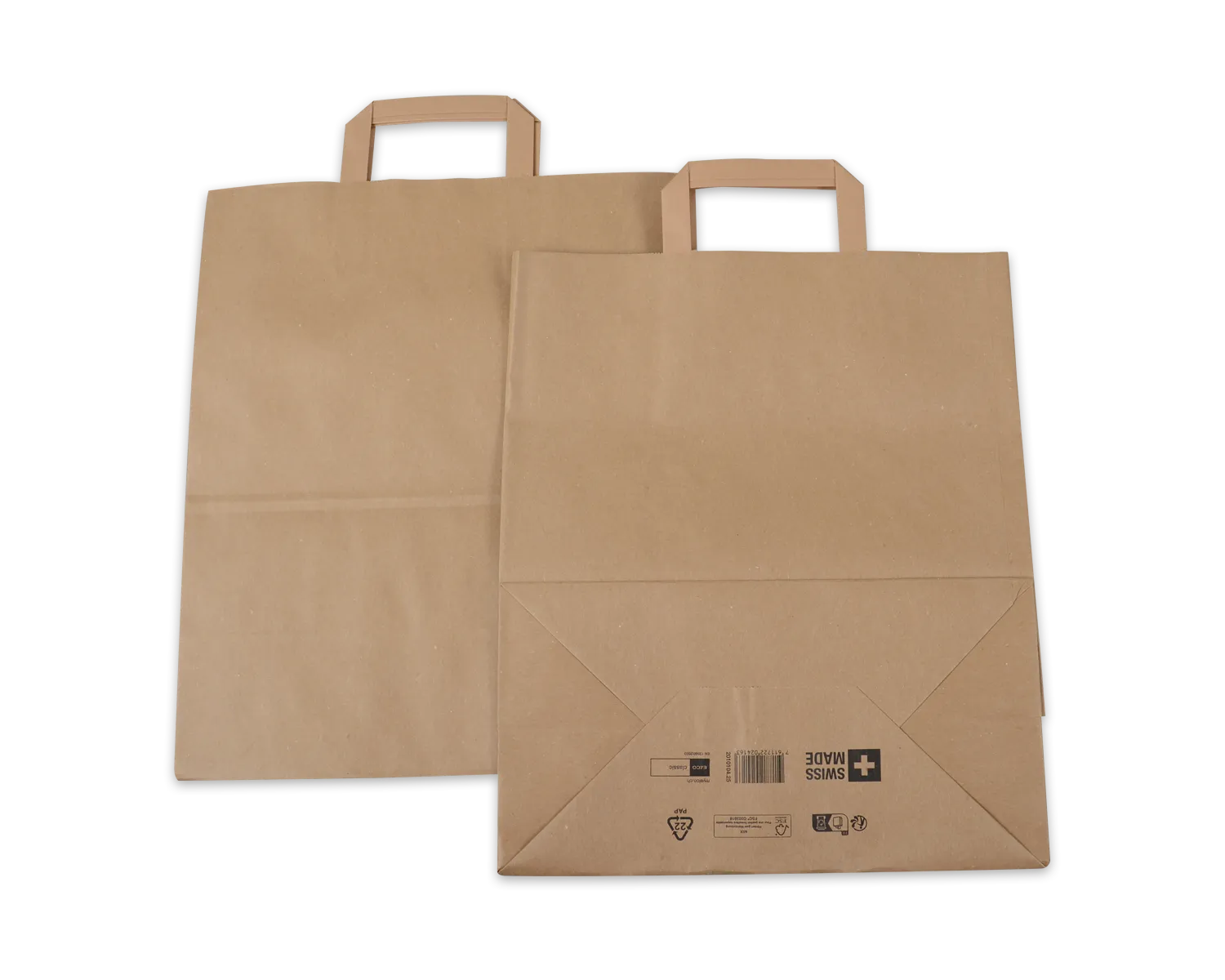 Papiertragetasche, ELCO Classic, 32 x 17 x 38 cm, 110g/m2, braun