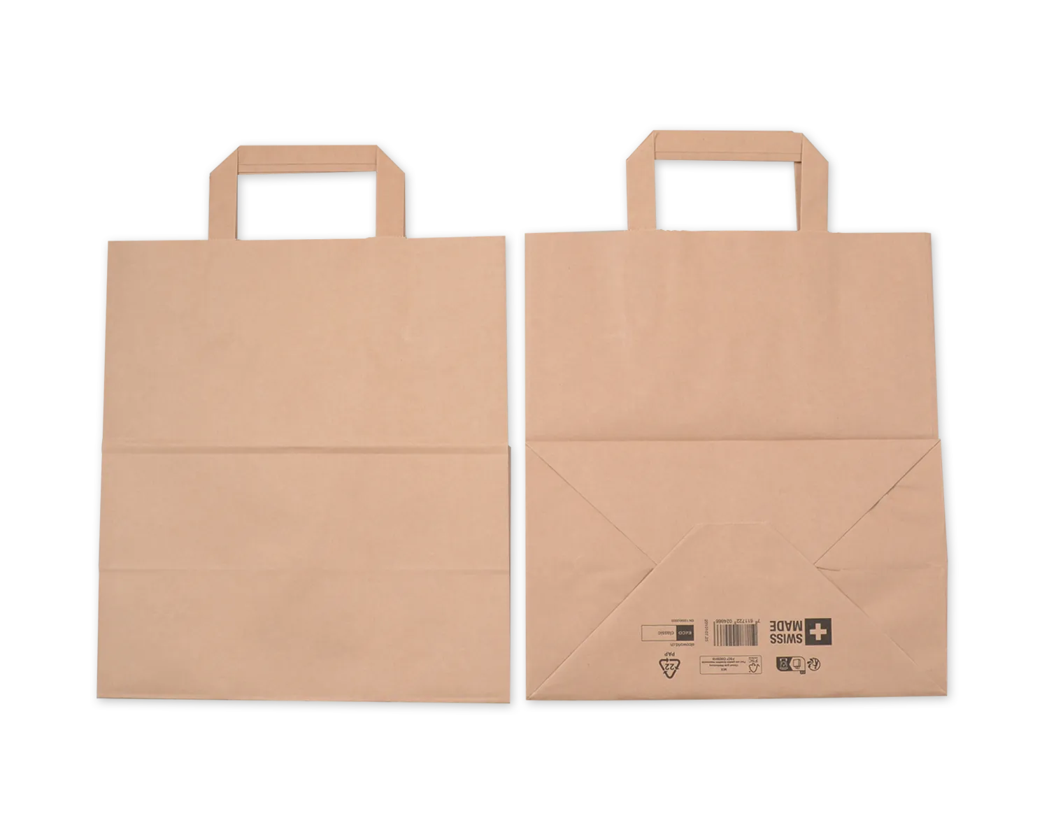 Papiertragetasche, ELCO Classic, 26 x 16 x 29 cm, 90g/m2, braun