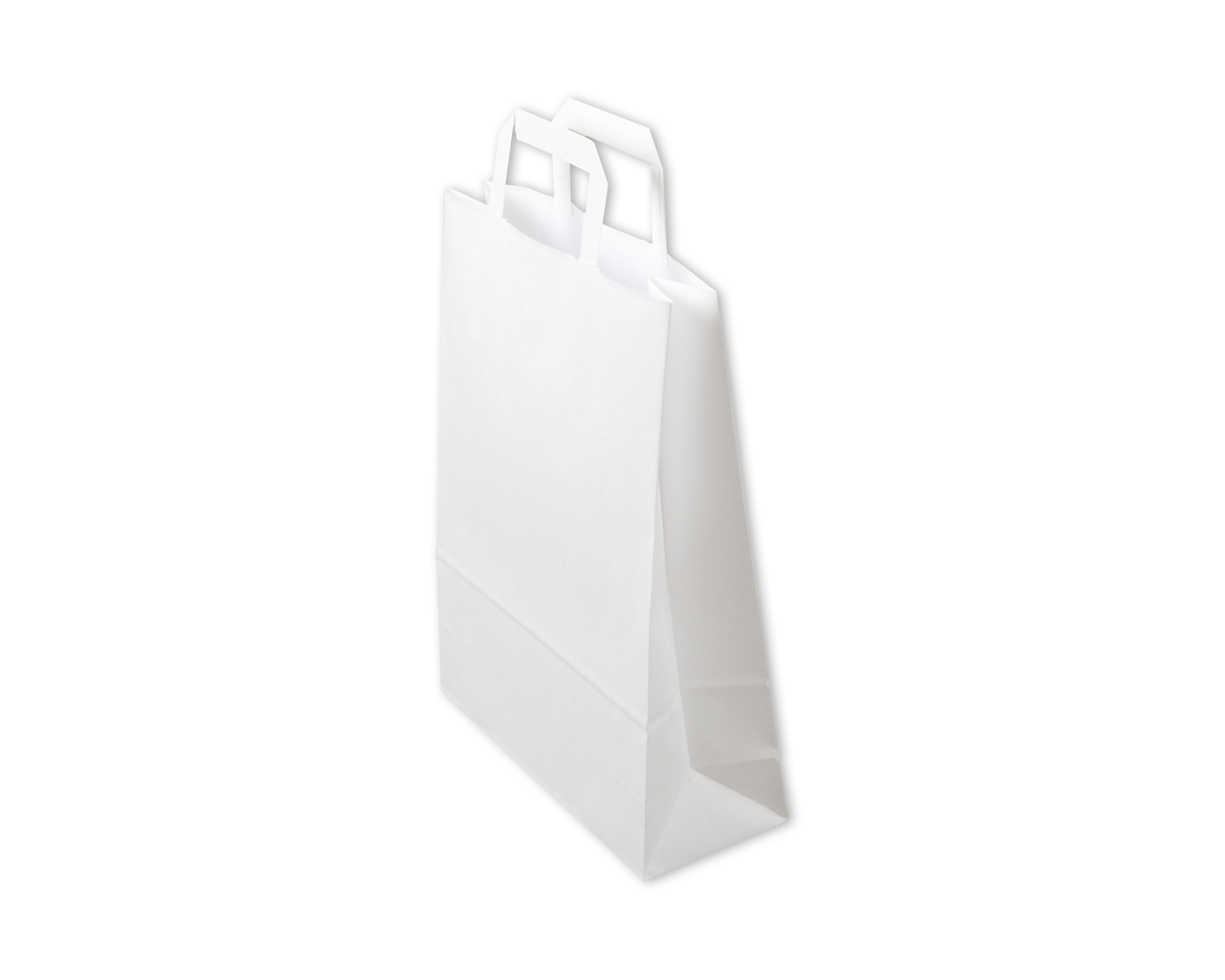 Sac en papier, ELCO Premium, 26 x 10 x 33 cm, 90g/m2, blanc