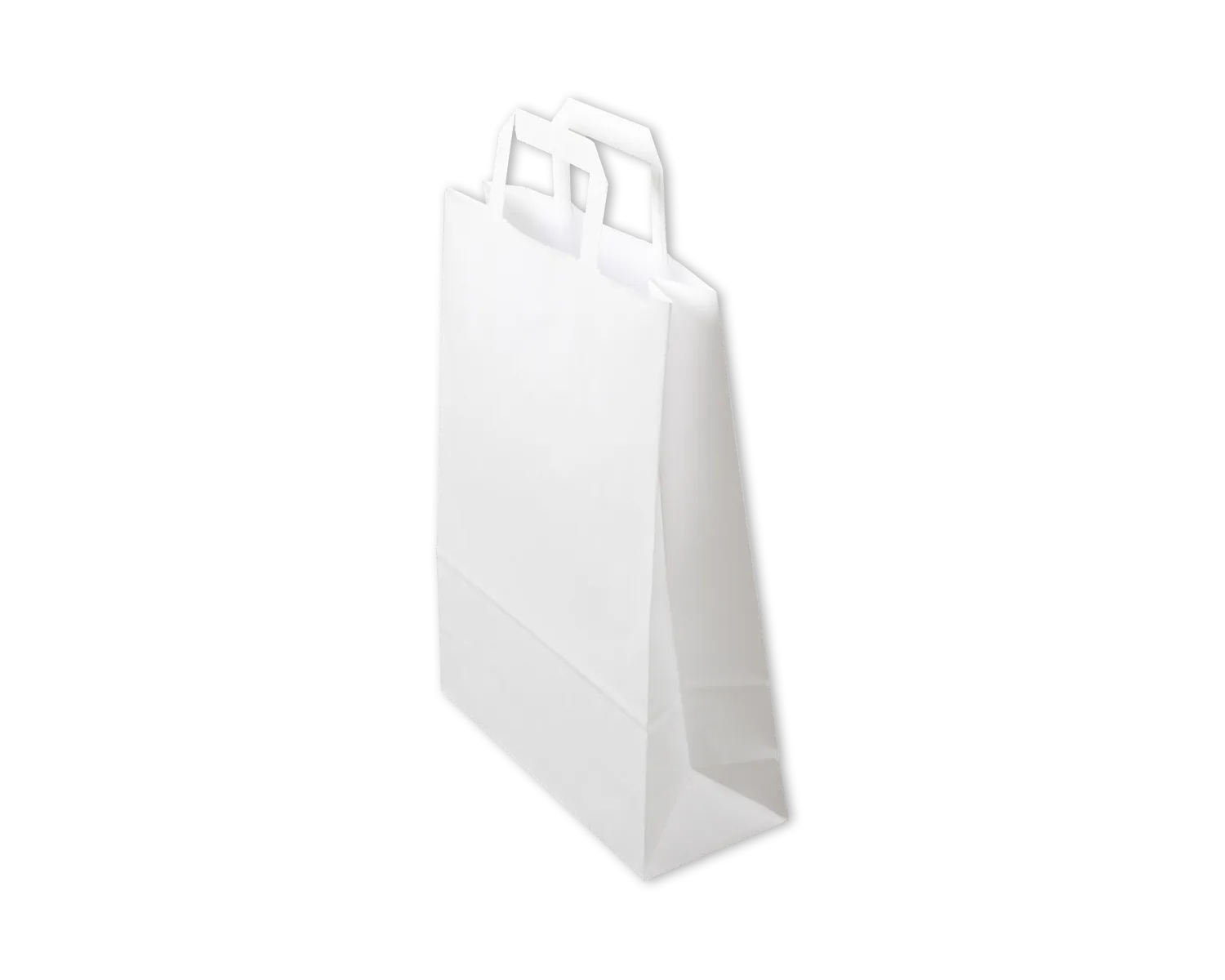 Papiertragetasche, ELCO Premium, 26 x 10 x 33 cm, 90g/m2, weiss