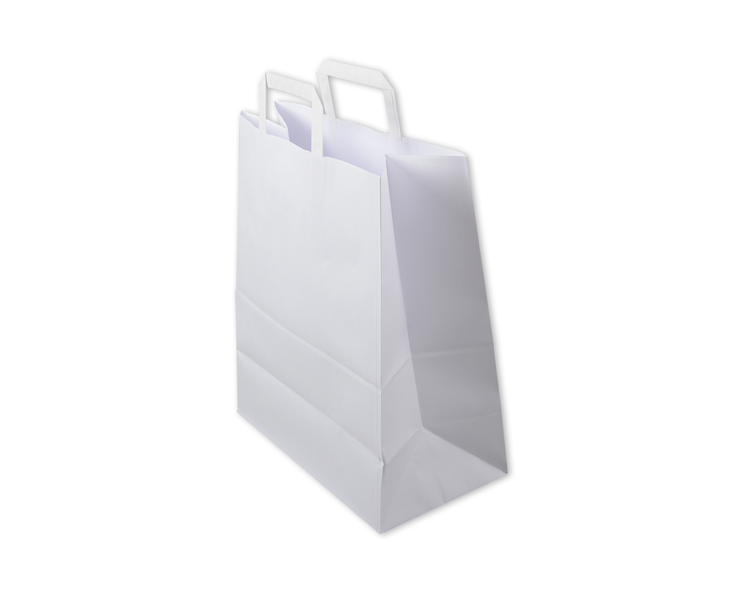 Sac en papier, ELCO Premium, 32 x 17 x 38 cm, 110g/m2, blanc
