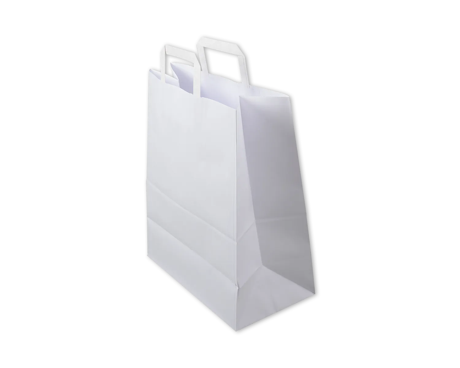 Sac en papier, ELCO Premium, 32 x 17 x 38 cm, 110g/m2, blanc