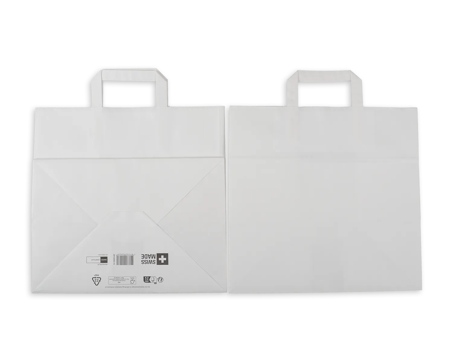 Papiertragetasche, ELCO Premium, 32 x 22 x 30,5 cm, 90g/m2, weiss