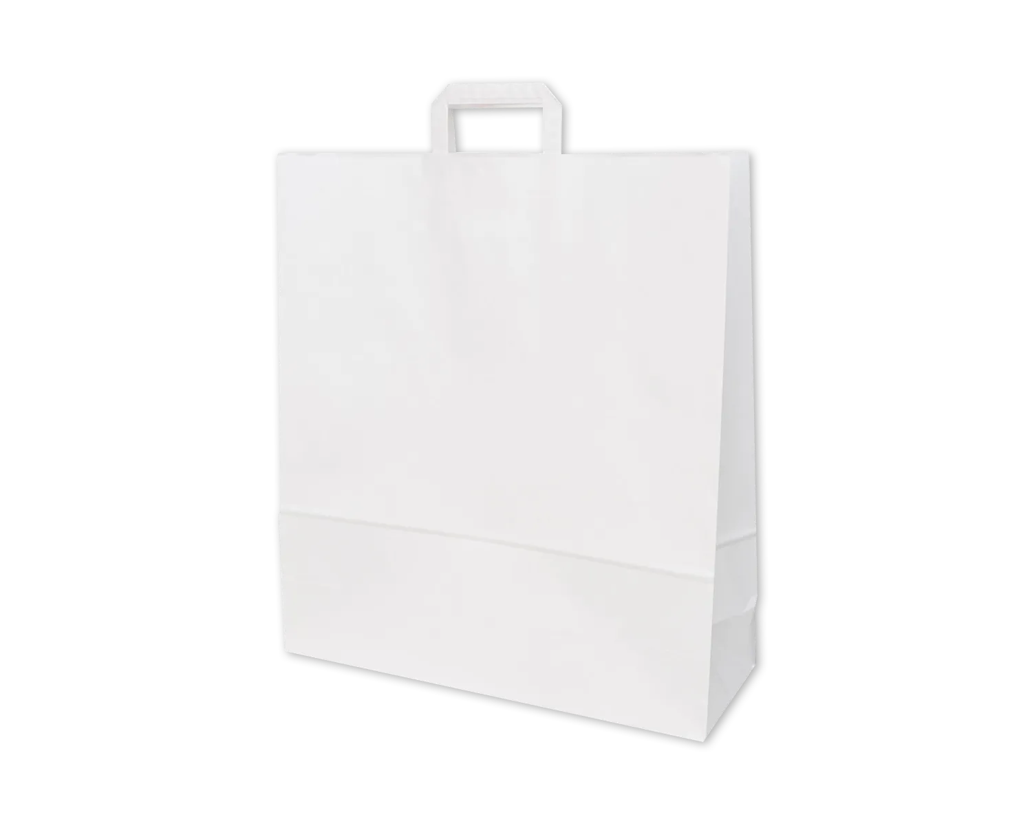 Papiertragetasche, ELCO Premium, 45 x 15 x 49 cm, 110g/m2, weiss