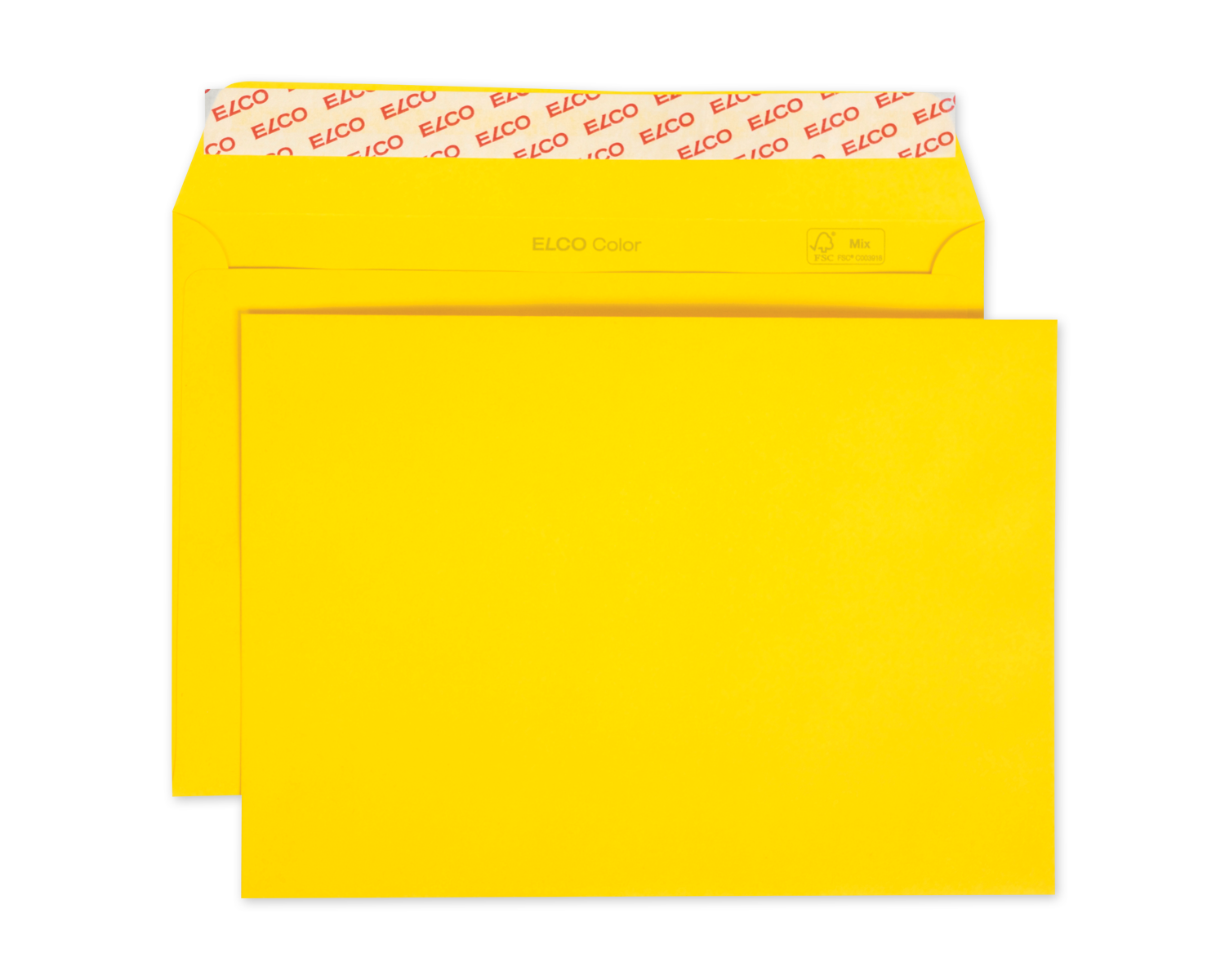 Image of Couvert, ELCO Color, C5, ohne Fenster, Haftklebeverschluss, 100g/m2, goldgelb