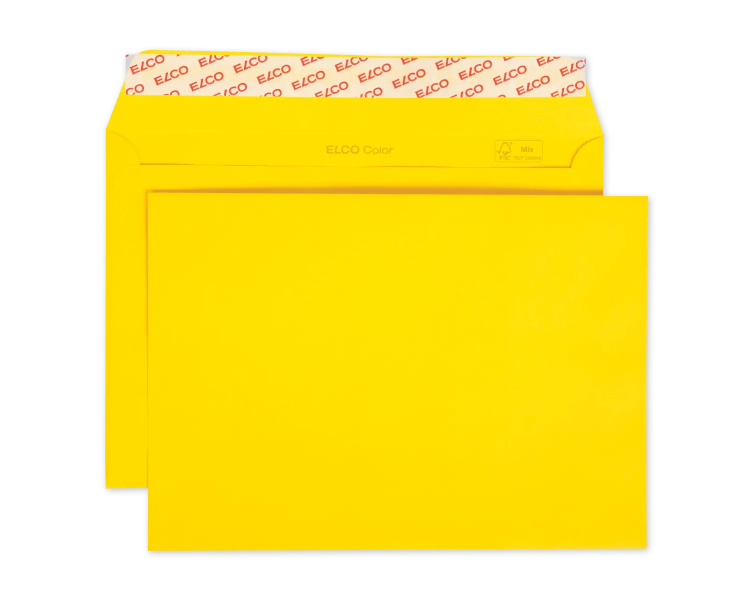 Enveloppe, ELCO Color, C5, Sans fen&ecirc;tre, Fermeture auto-adh&eacute;sive, 100g/m2, jaune d&rsquo;or