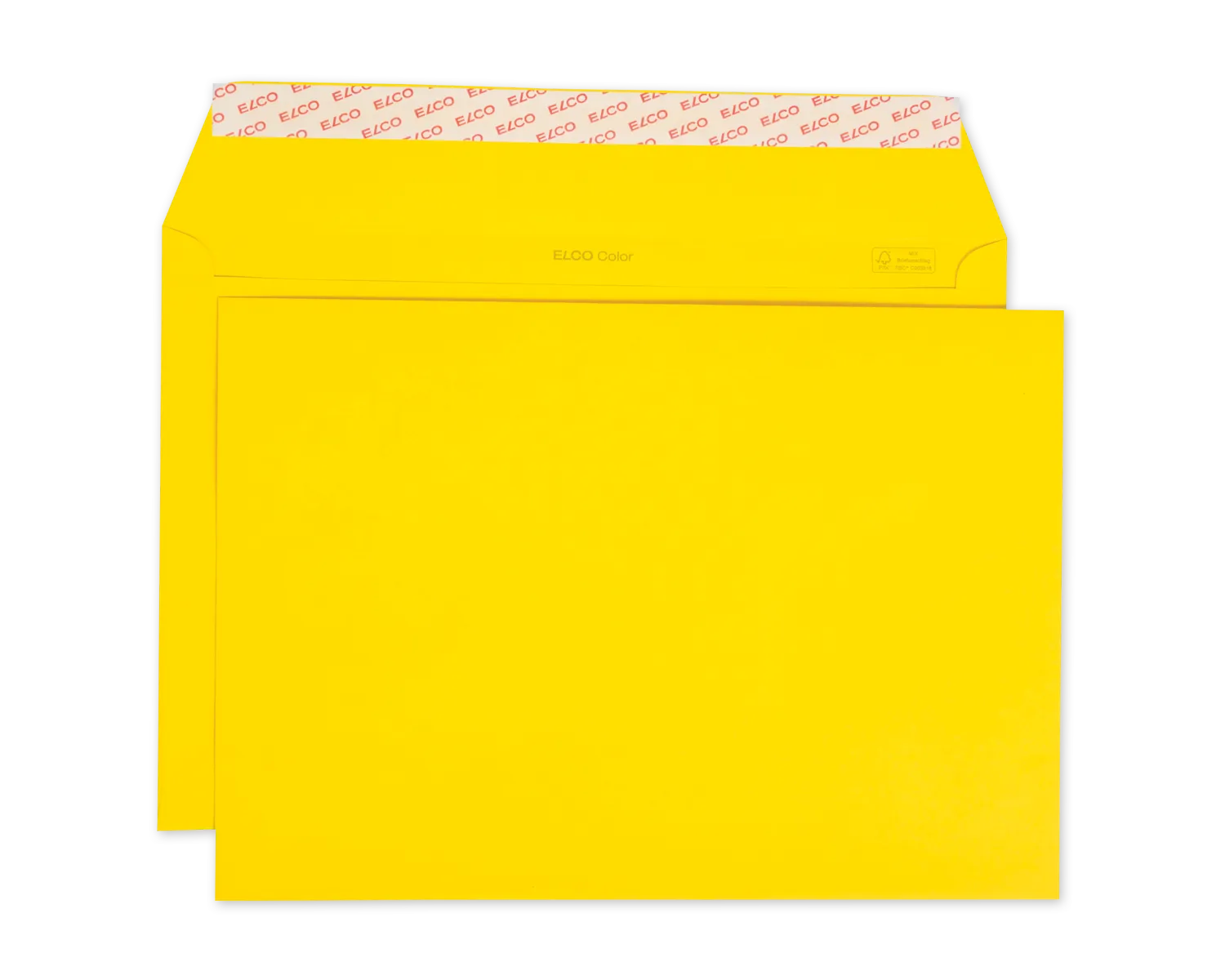 Couvert, ELCO Color, C4, ohne Fenster, Haftklebeverschluss, 120g/m2, goldgelb