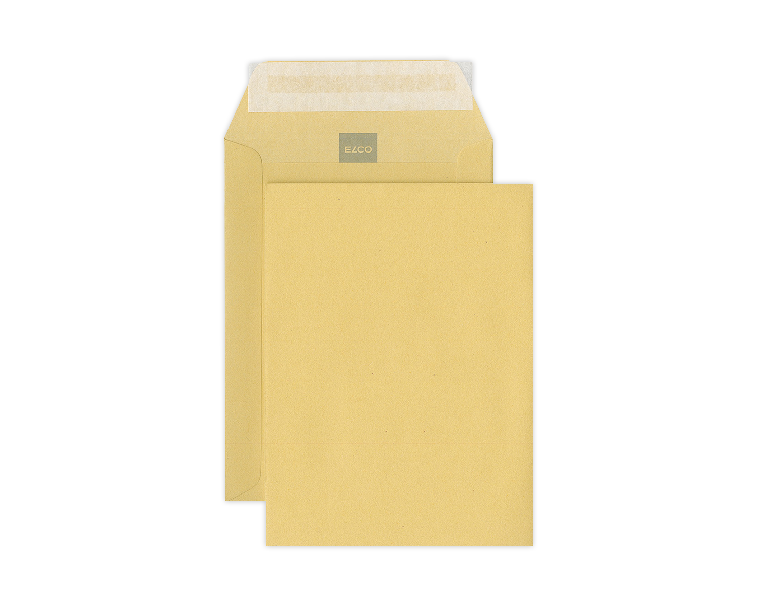 Image of Couvert mit Seitenklappe, ELCO, 120 x 162 mm, ohne Fenster, Haftklebeverschluss, 100g/m2, braun