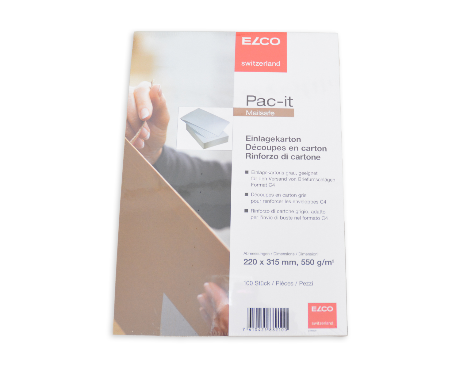 Image of ELCO Mailsafe, 220 x 315 mm, 550g/m2, grau