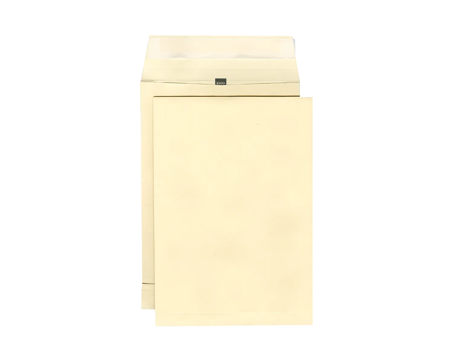Couvert mit Seitenklappe, ELCO, C4, ohne Fenster, Haftklebeverschluss, 170g/m2, beige