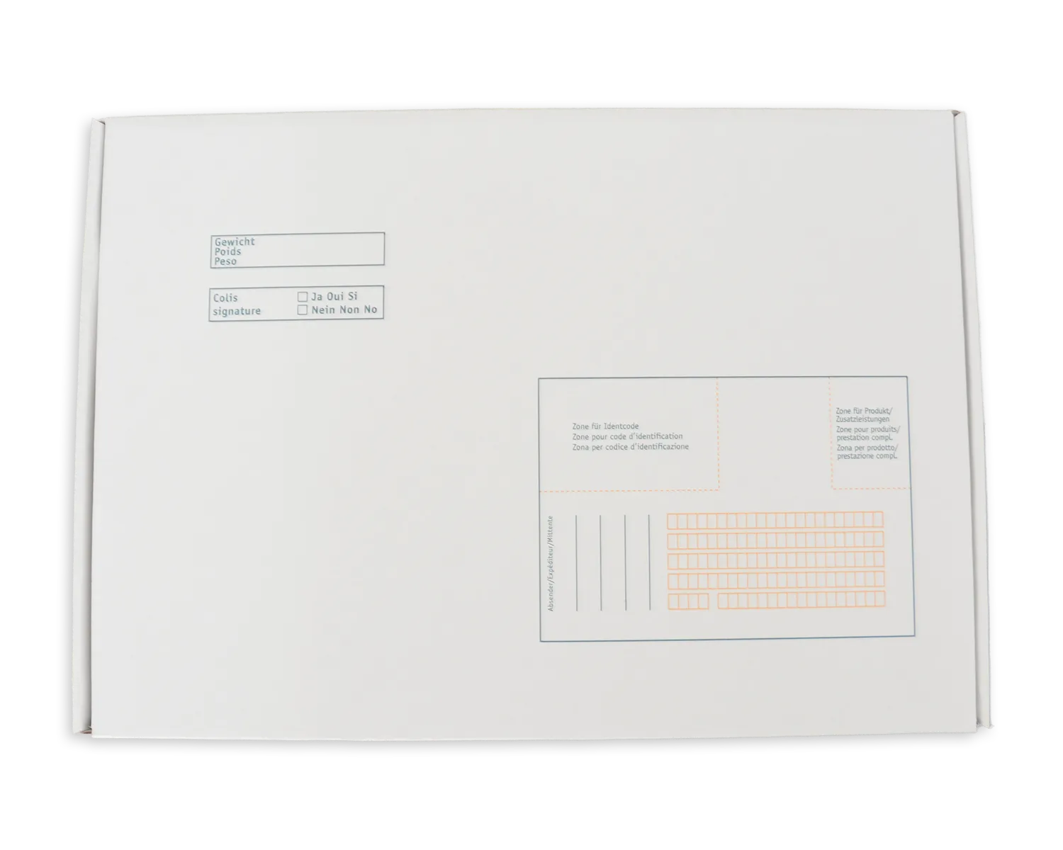 ELCO Postbox, 350 x 250 x 50 mm, Steckverschluss, weiss