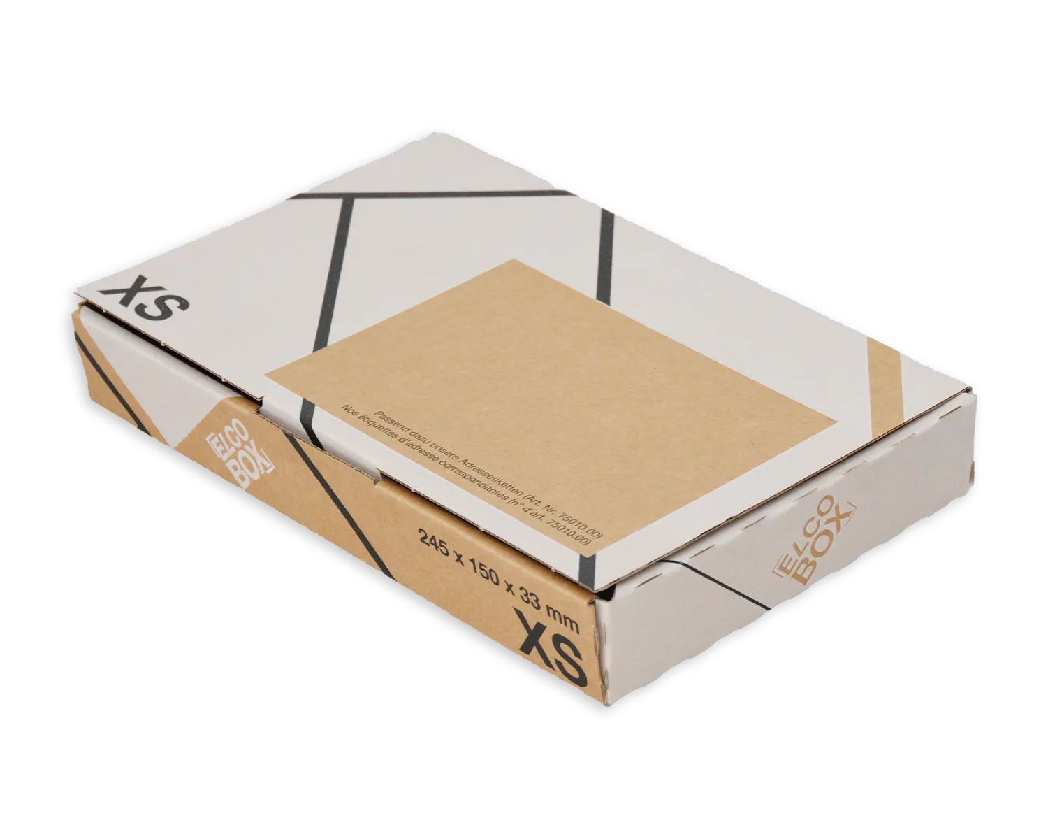 ELCO Box, XS, 245 x 150 x 33 mm, braun/weiss