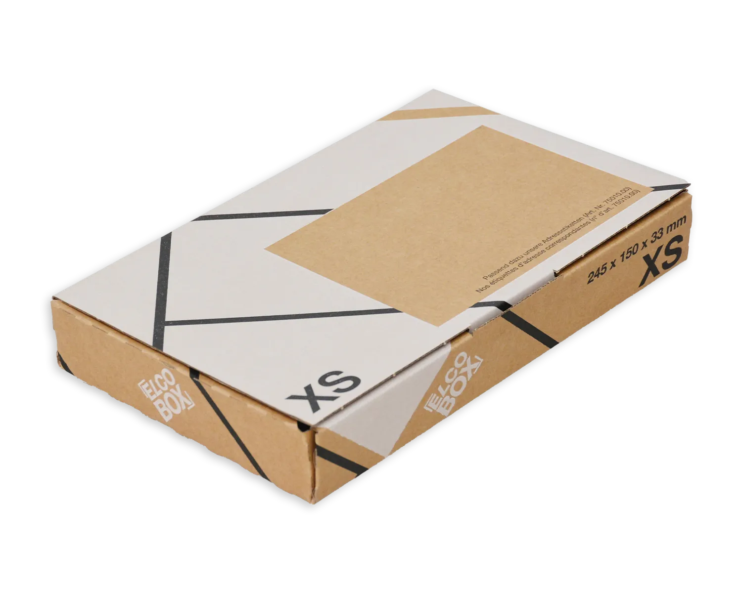 ELCO Box, XS, 245 x 150 x 33 mm, braun/weiss