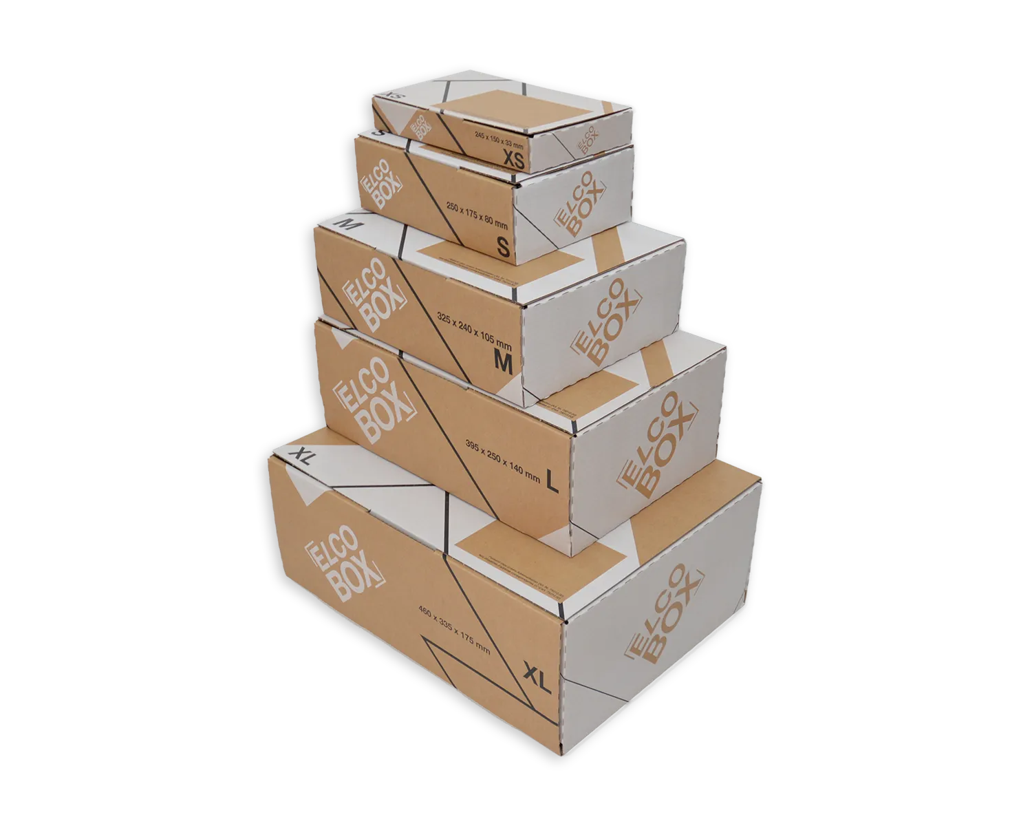 ELCO Box, XS, 245 x 150 x 33 mm, braun/weiss