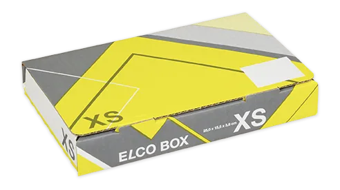ELCO Box, XS, 250 x 155 x 38 mm, weiss/grau/gelb