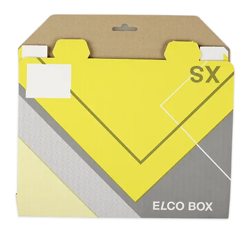 ELCO Box, XS, 250 x 155 x 38 mm, weiss/grau/gelb