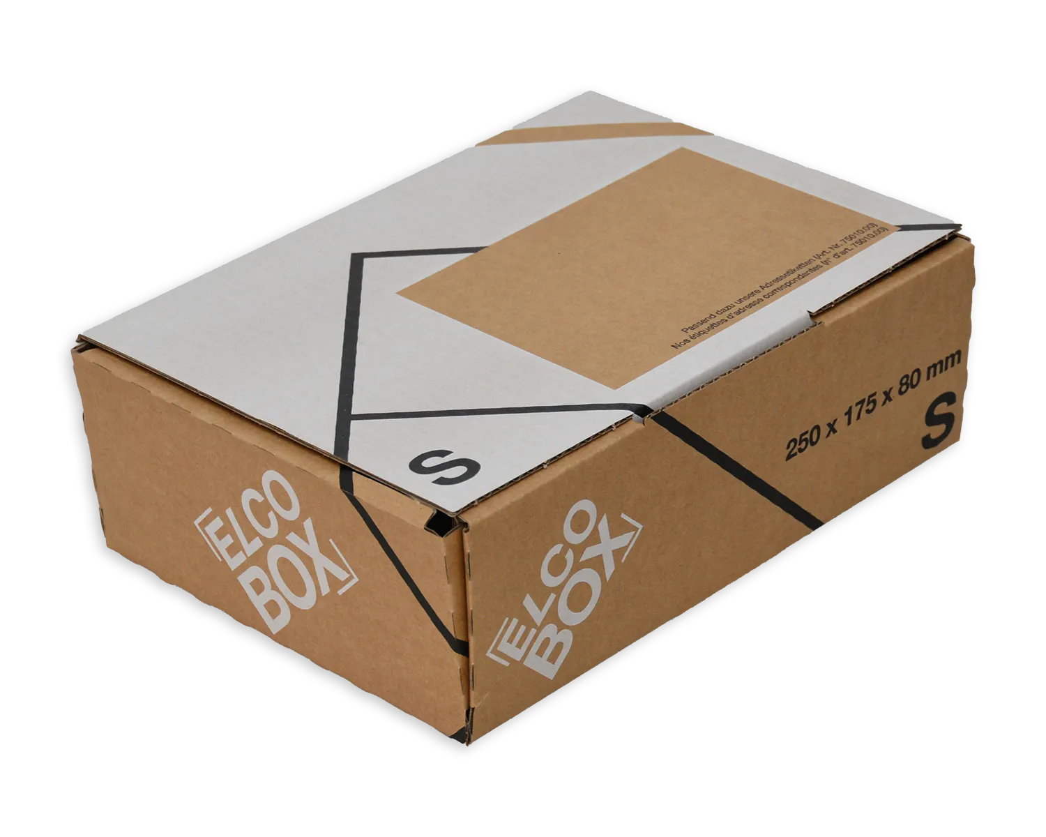 ELCO Box, S, 250 x 175 x 80 mm, braun/weiss