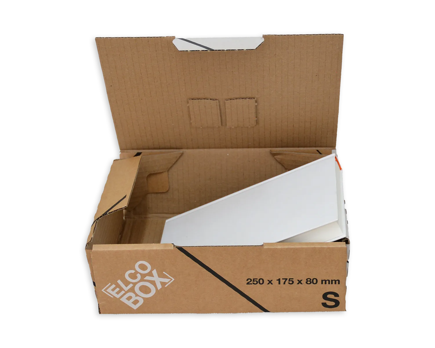 ELCO Box, S, 250 x 175 x 80 mm, braun/weiss