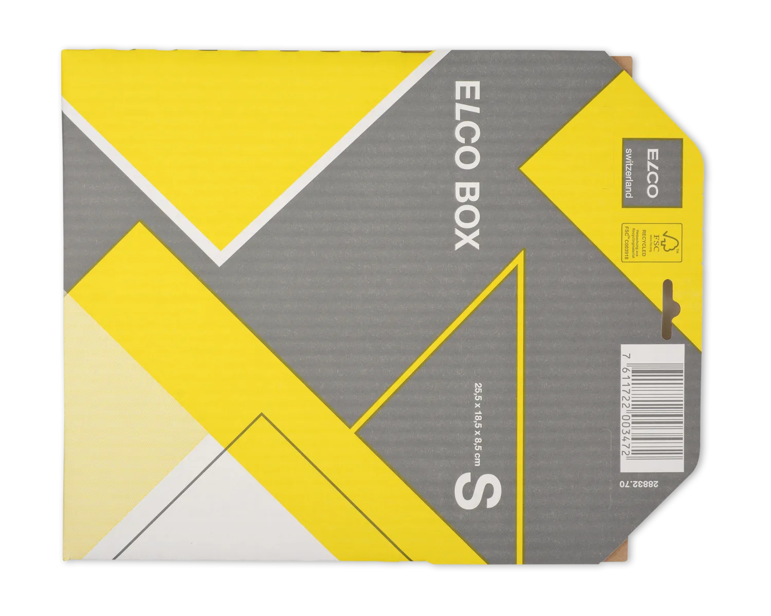 ELCO Box, S, 255 x 185 x 85 mm, weiss/grau/gelb
