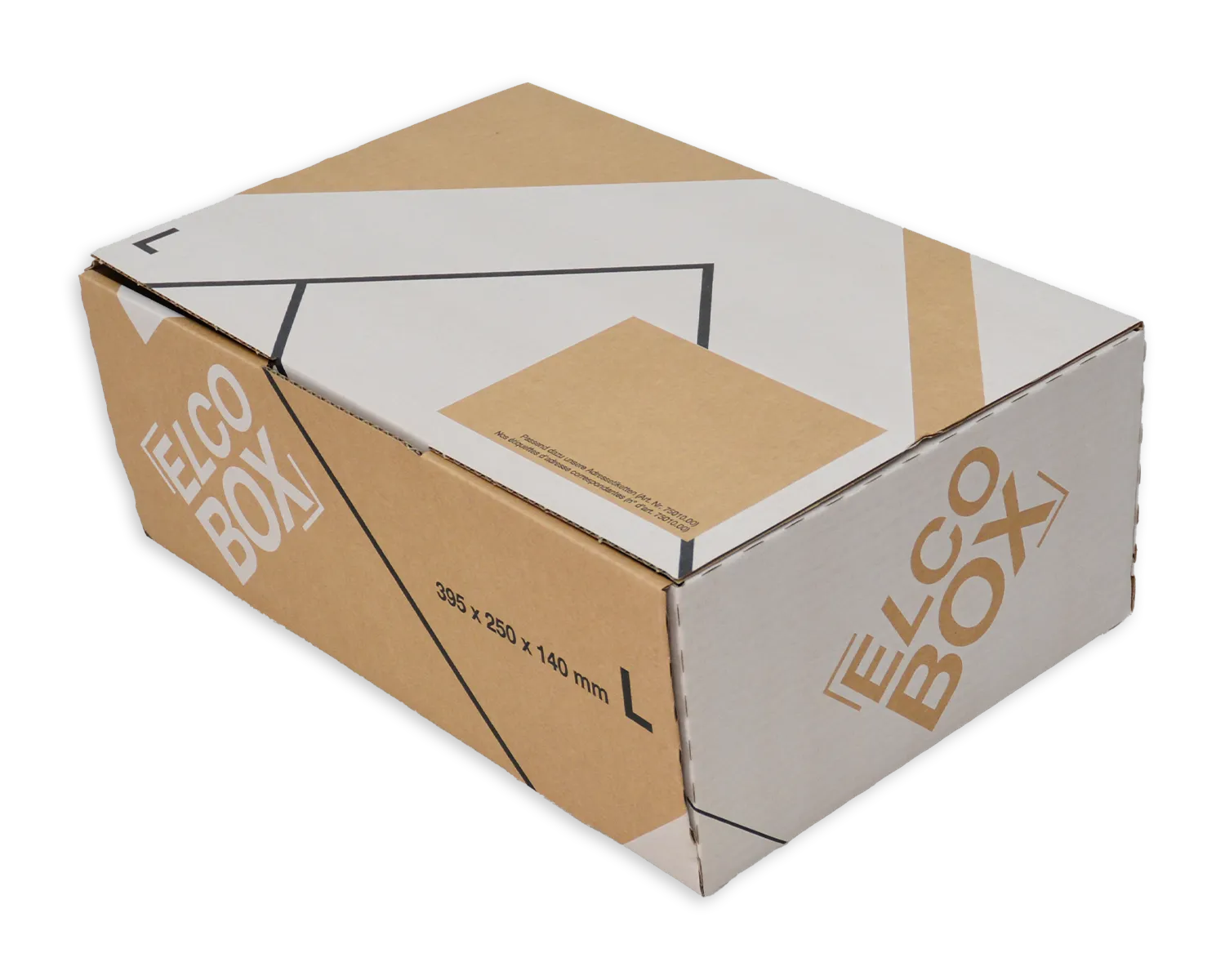 ELCO Box, L, 395 x 250 x 140 mm, braun/weiss