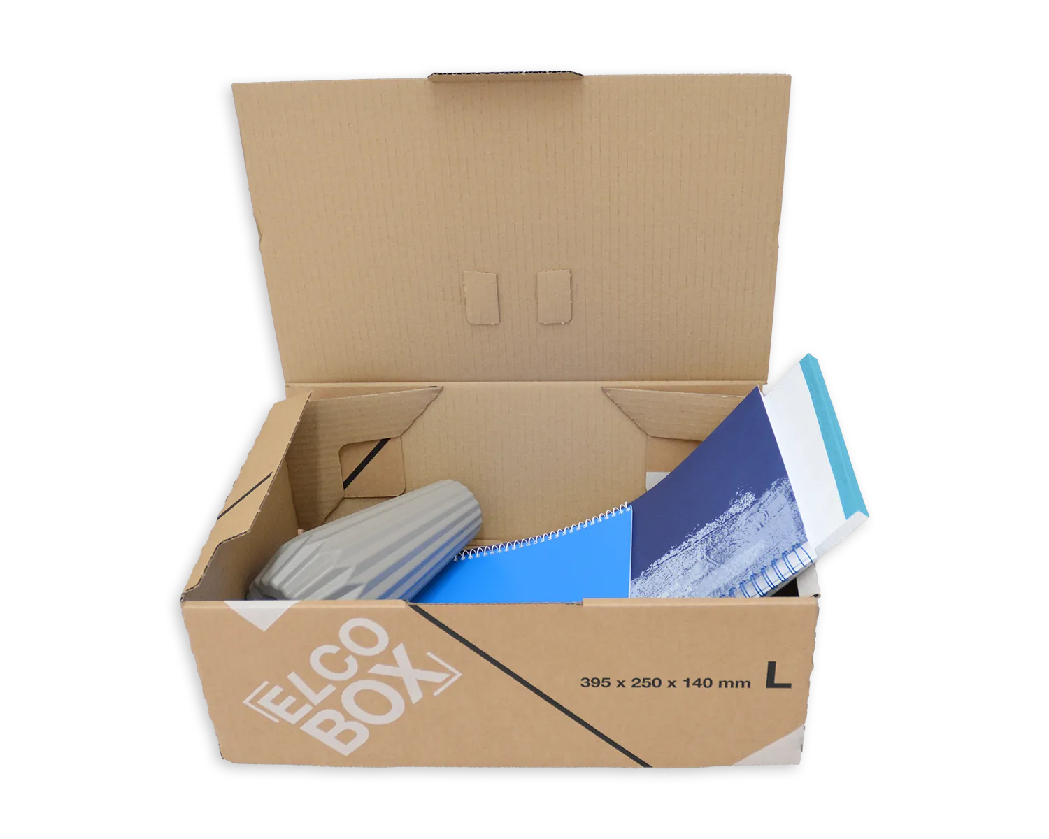 ELCO Box, L, 395 x 250 x 140 mm, braun/weiss