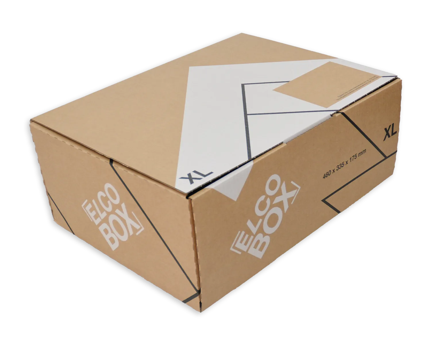 ELCO Box, XL, 460 x 335 x 175 mm, braun/weiss