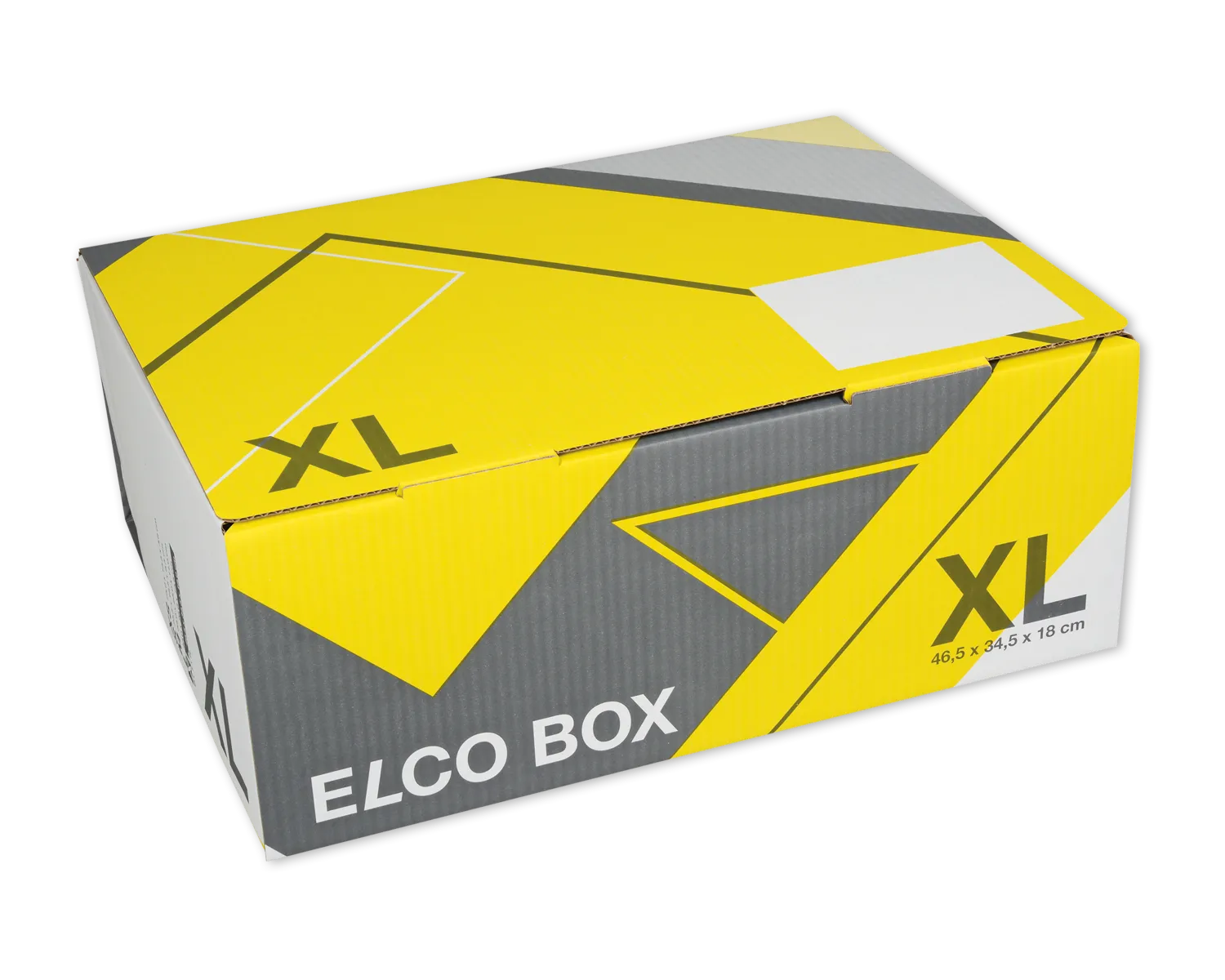 Emballage d'expédition, ELCO Elcobox, 465 x 345 x 180 mm, blanc/gris/jaune