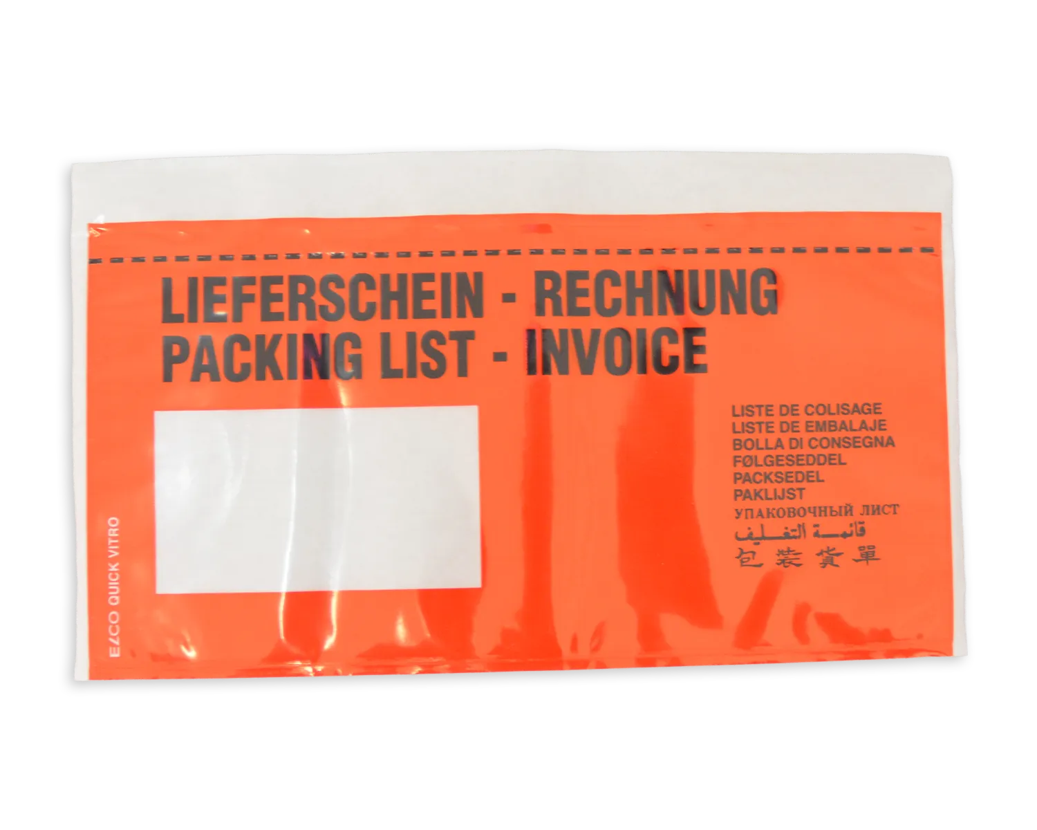 ELCO Quick Vitro, C5/6, Fenster Vorderseite links, Haftklebeverschluss, rot