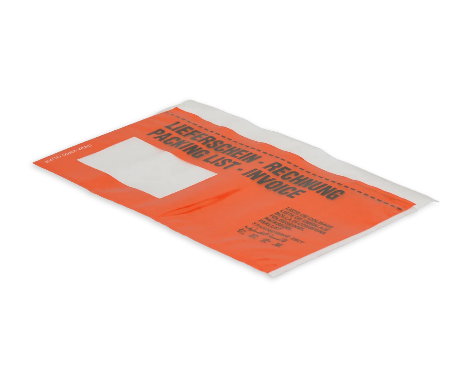 Porte-documents, ELCO Quick Vitro, C5/6, Fenêtre recto gauche, Fermeture auto-adhésive, rouge