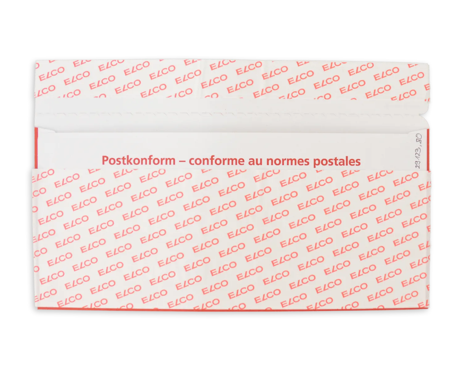 Porte-documents, ELCO Quick Vitro, C5/6, Fenêtre recto droite, Fermeture auto-adhésive, 110g/m2, rouge