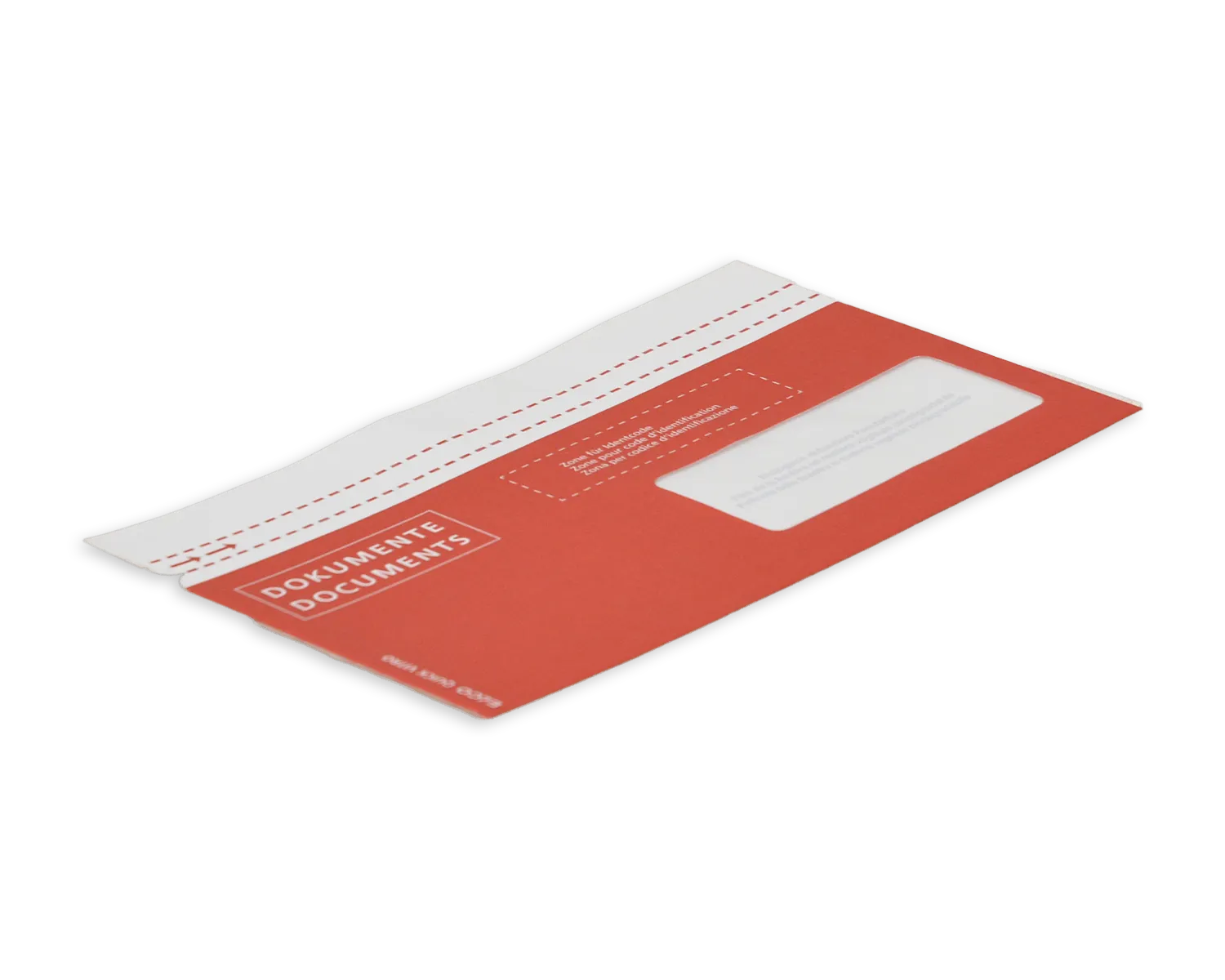 Porte-documents, ELCO Quick Vitro, C5/6, Fen&ecirc;tre recto droite, Fermeture auto-adh&eacute;sive, 110g/m2, rouge