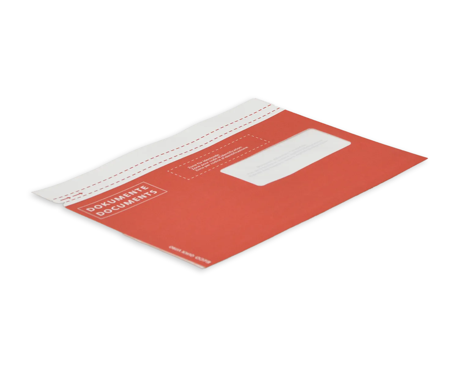 ELCO Quick Vitro, C5, Fenster Vorderseite rechts, Haftklebeverschluss, 110g/m2, rot