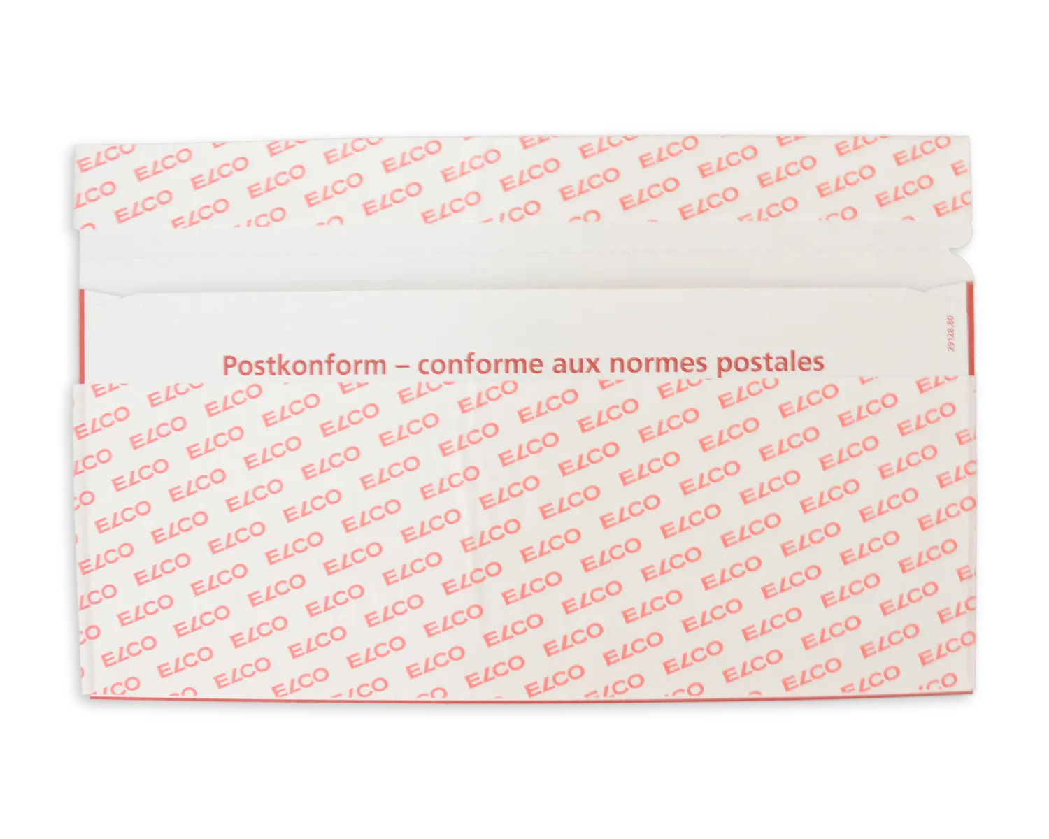 Porte-documents, ELCO Quick Vitro, C5/6, Fenêtre recto gauche, Fermeture auto-adhésive, 110g/m2, rouge