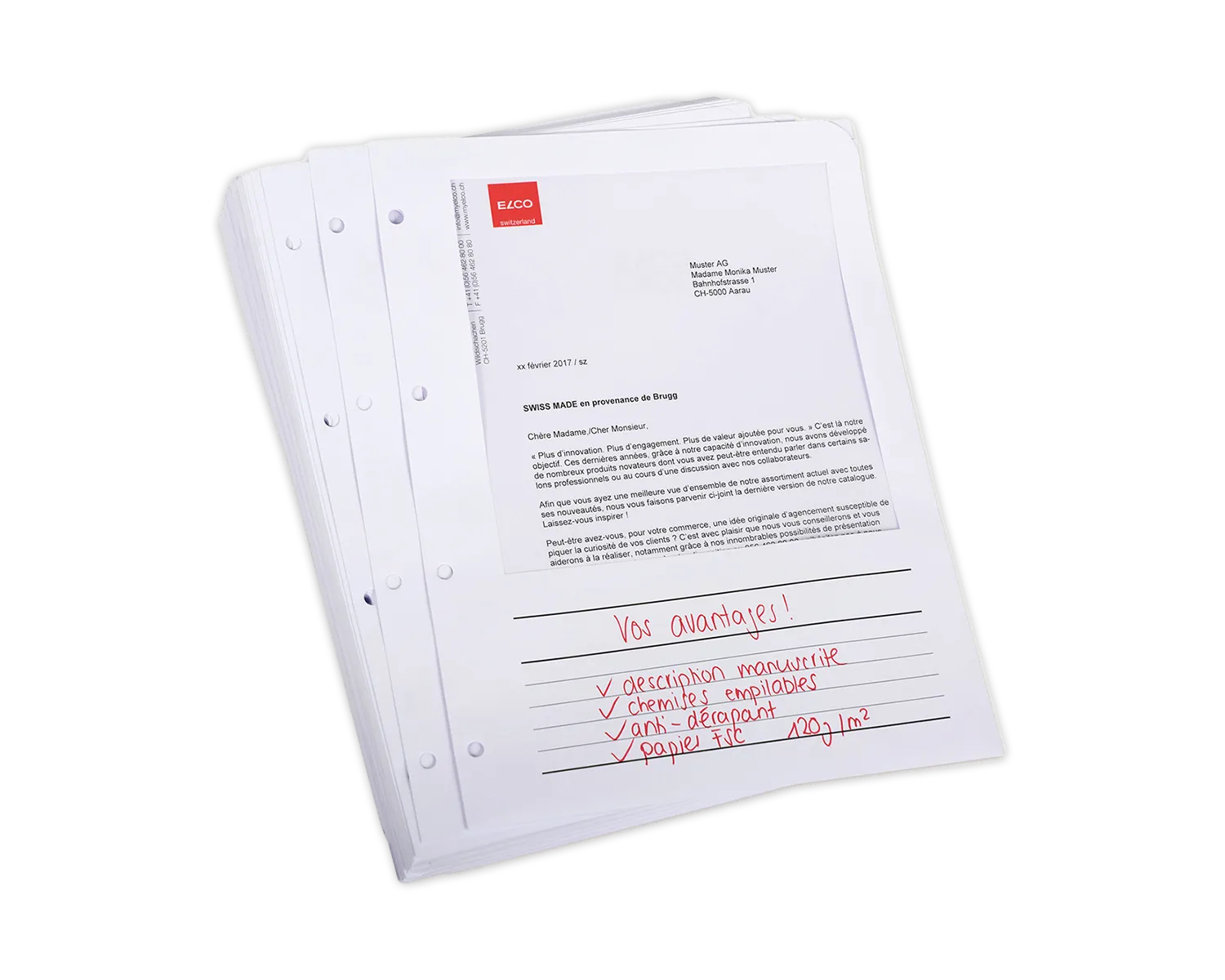 Organisationsmappe, ELCO Ordo Vista, 235 x 310 mm, 120g/m2, weiss